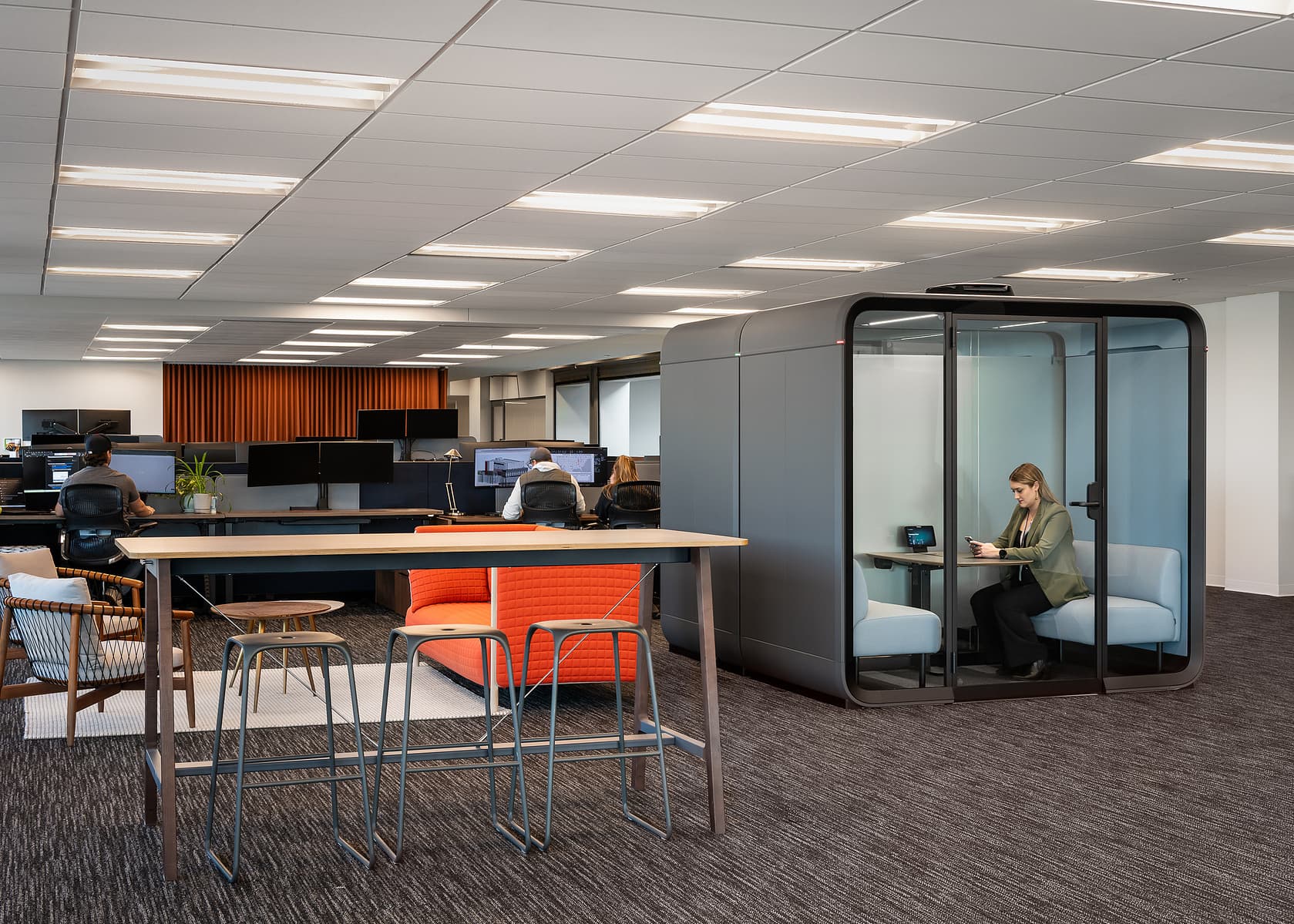 Architectural commercial photography for the pod manufacturer Framery