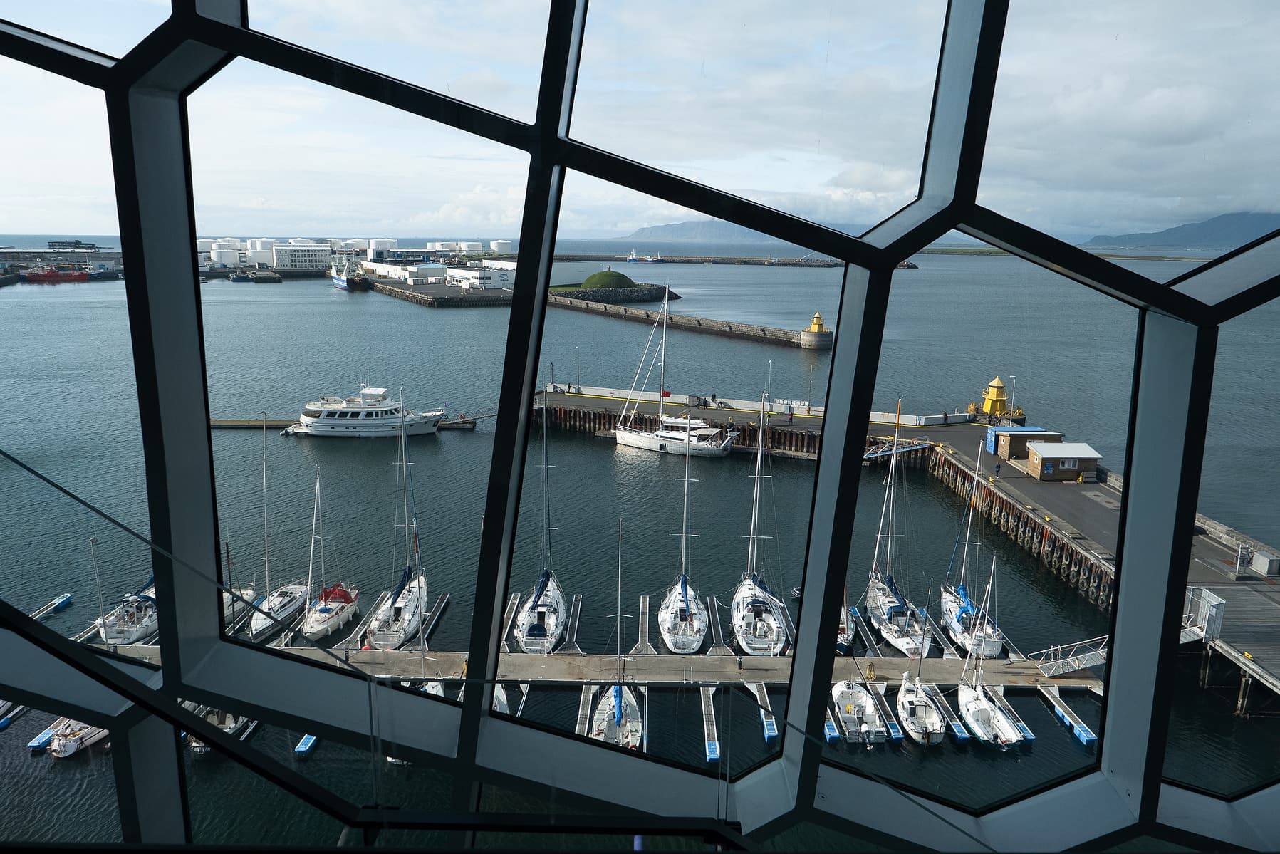 Surrounding environment - Harpa - Reykjavik Concert Hall and Conference Center -   photographed by Karen Palmer, an architectural and interiors photographer based in St. Louis, Missouri