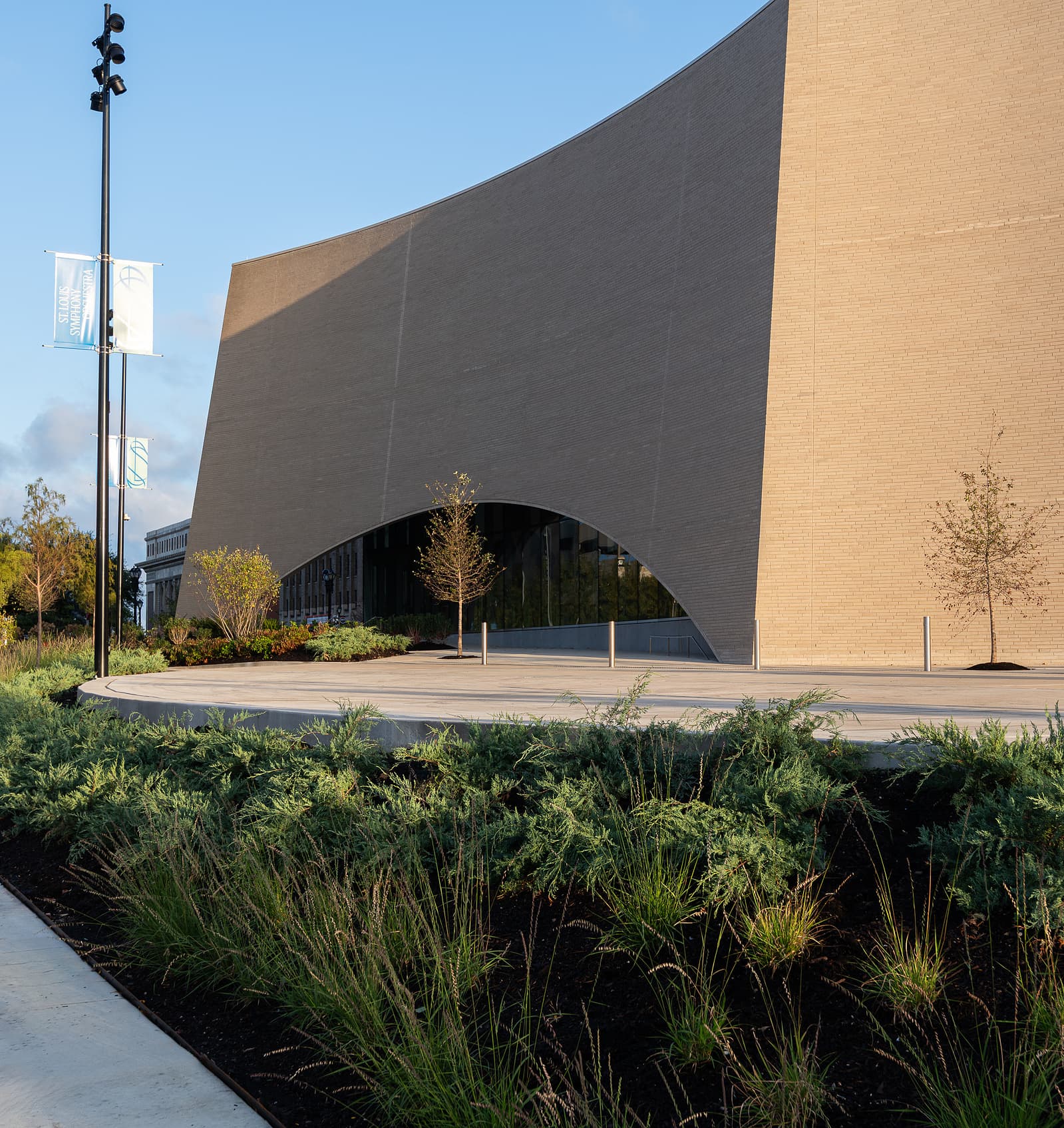 Landscape along the Jack C Taylor Music Center