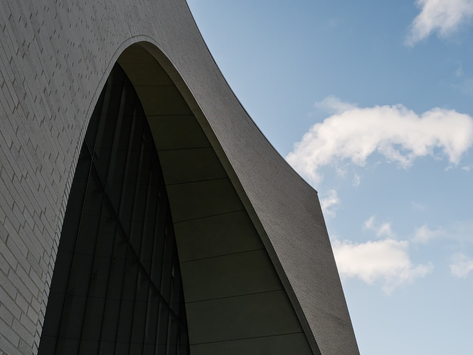 Abtract Detail featuring curve of Powel Hall​ Expansion