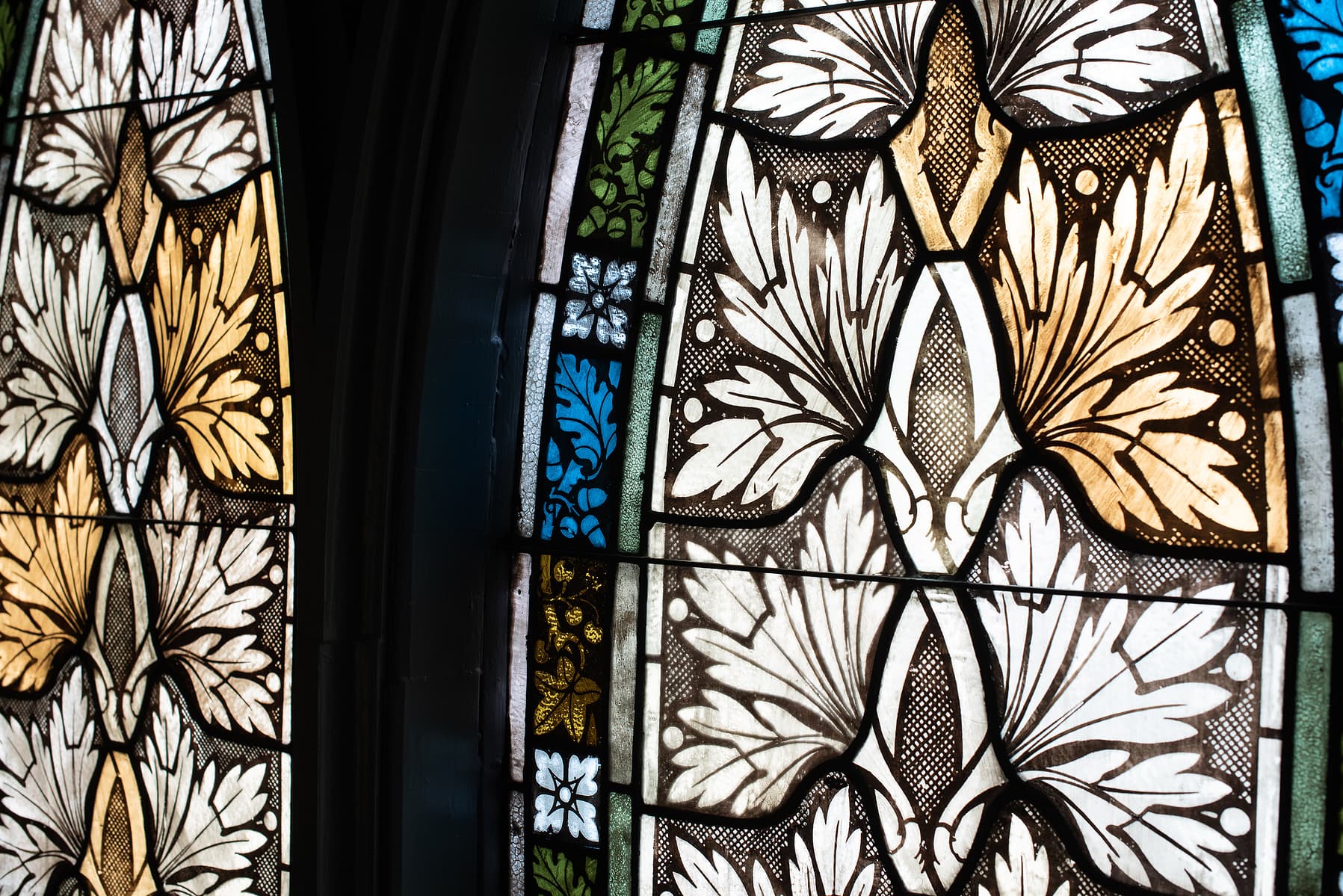 historical renovation of St. Mary Catholic Church in Chester, Illinois, Karen Palmer St. Louis Architectural Photographer, stained glass detail